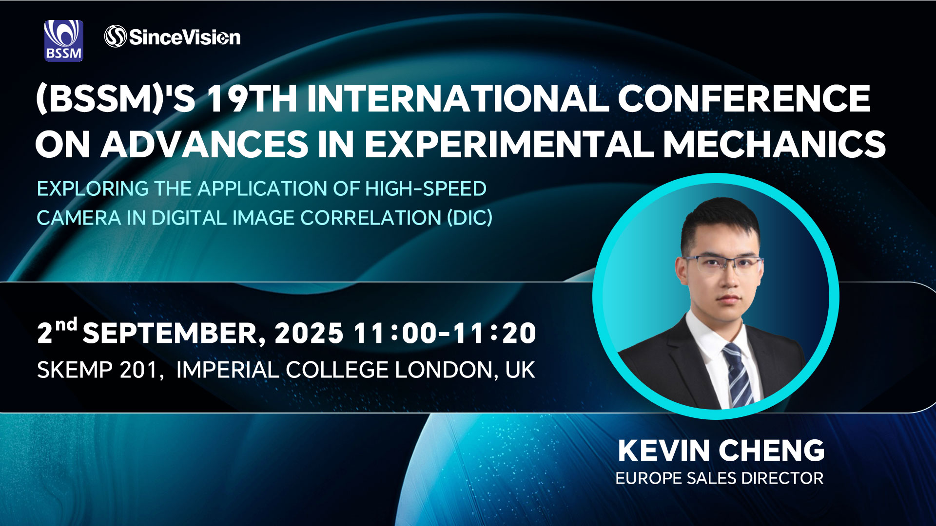 Kevin Cheng to Speak at BSSM's 19th International Conference on Advances in Experimental Mechanics