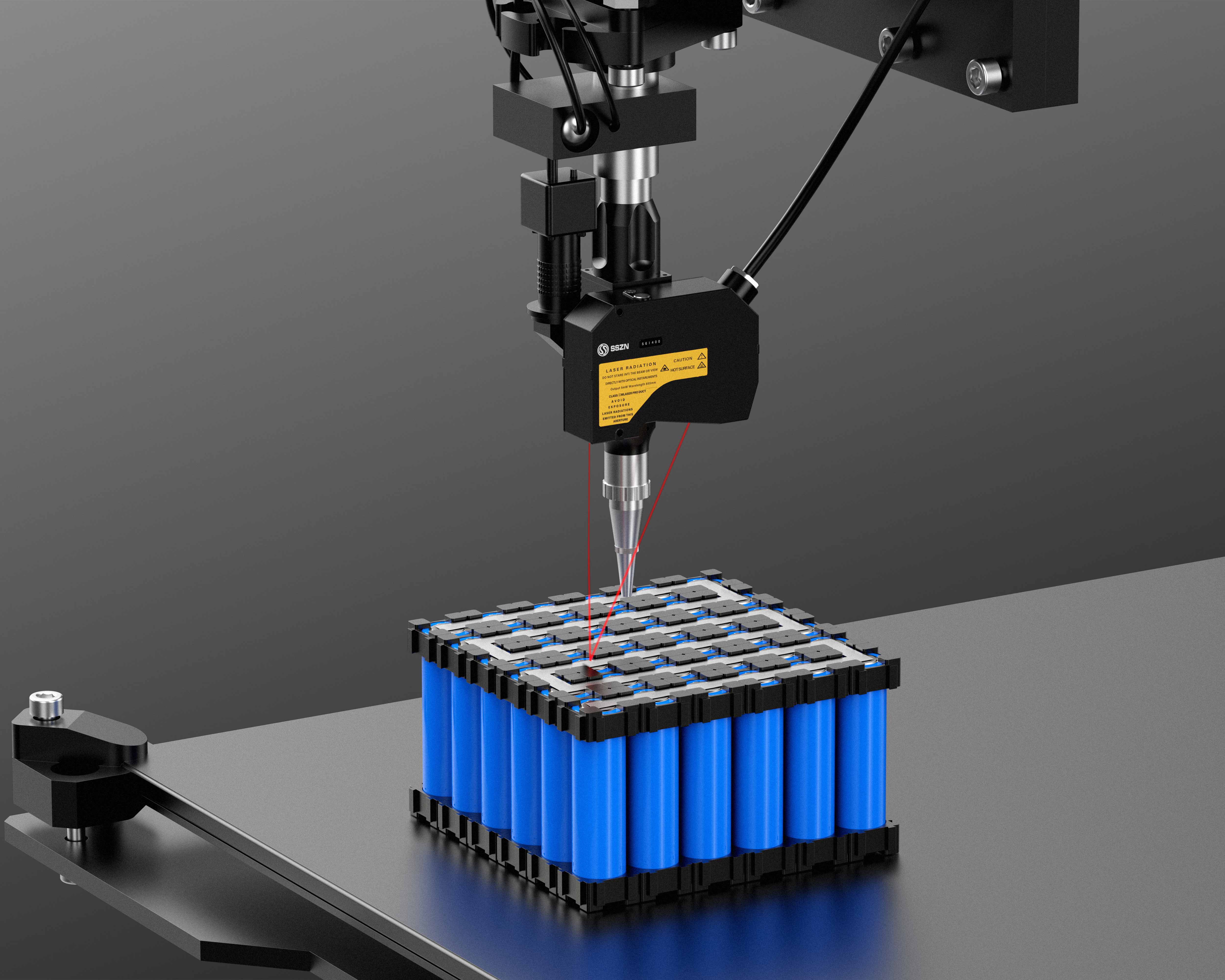 Busbar Welding Boot with SinceVision Laser Displacement Sensor