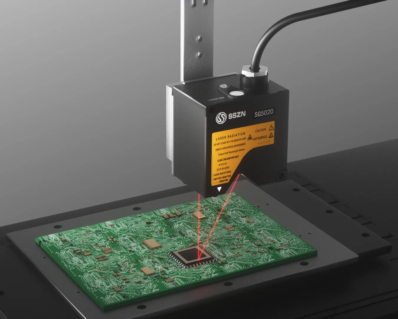 PCB  Board Height and Deformation Detection with Since Vision's Laser Displacement Sensors