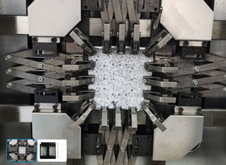 Observation of Biaxial Stretch Testing on Composite Films with High-Speed Camera