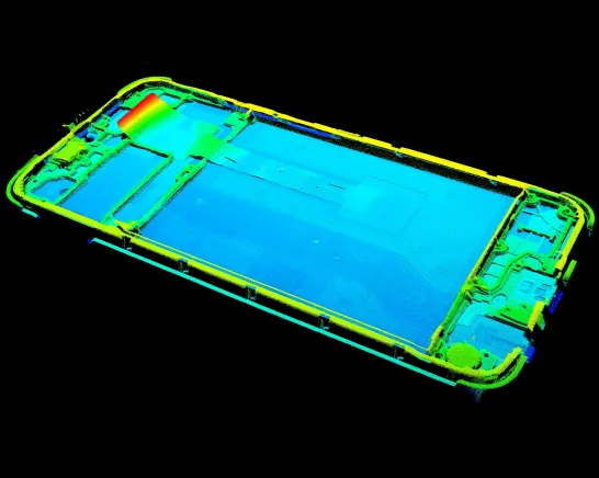 Smartphone Middle Frame FPC Object Detection with 3D Laser Profilers