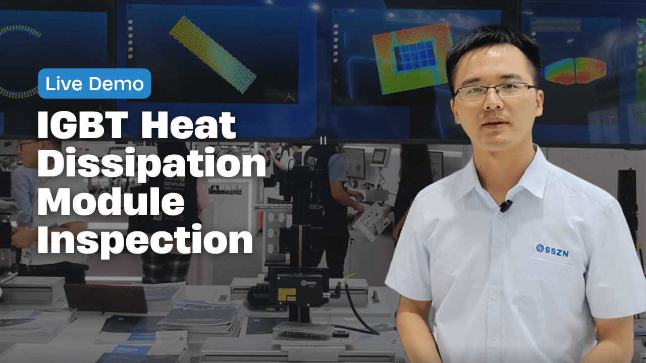 Precision in Power Electronics: SinceVision SR8060 3D Laser Profiler for IGBT Heat Dissipation Module Inspection