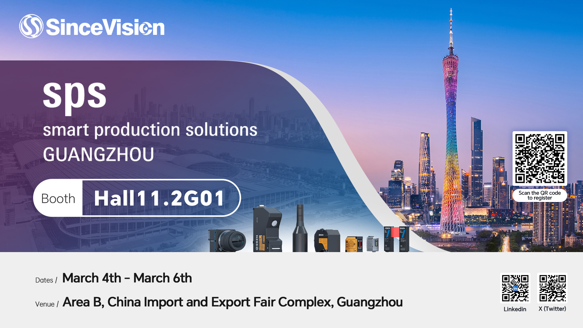 SinceVision to Showcase Advanced 3D Sensing and High-Speed Imaging Solutions at SPS Guangzhou 2026