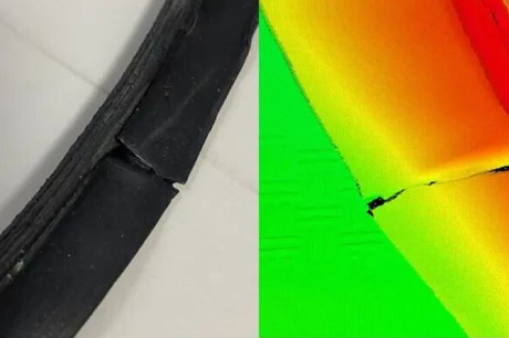 三角胶胎圈接头检测