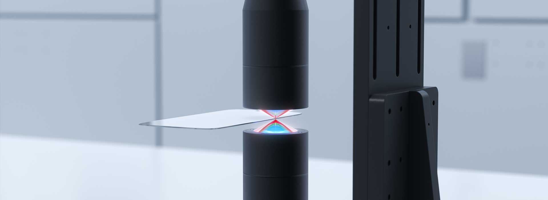 Thickness Inspection of Transparent Curved Products
