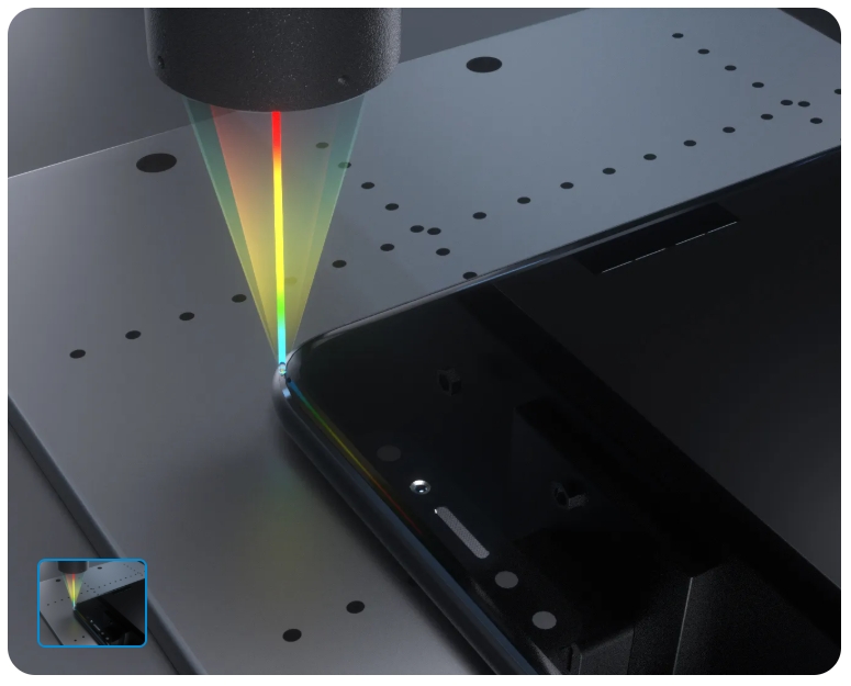 Precise Measurement of Curved Glass Surfaces 