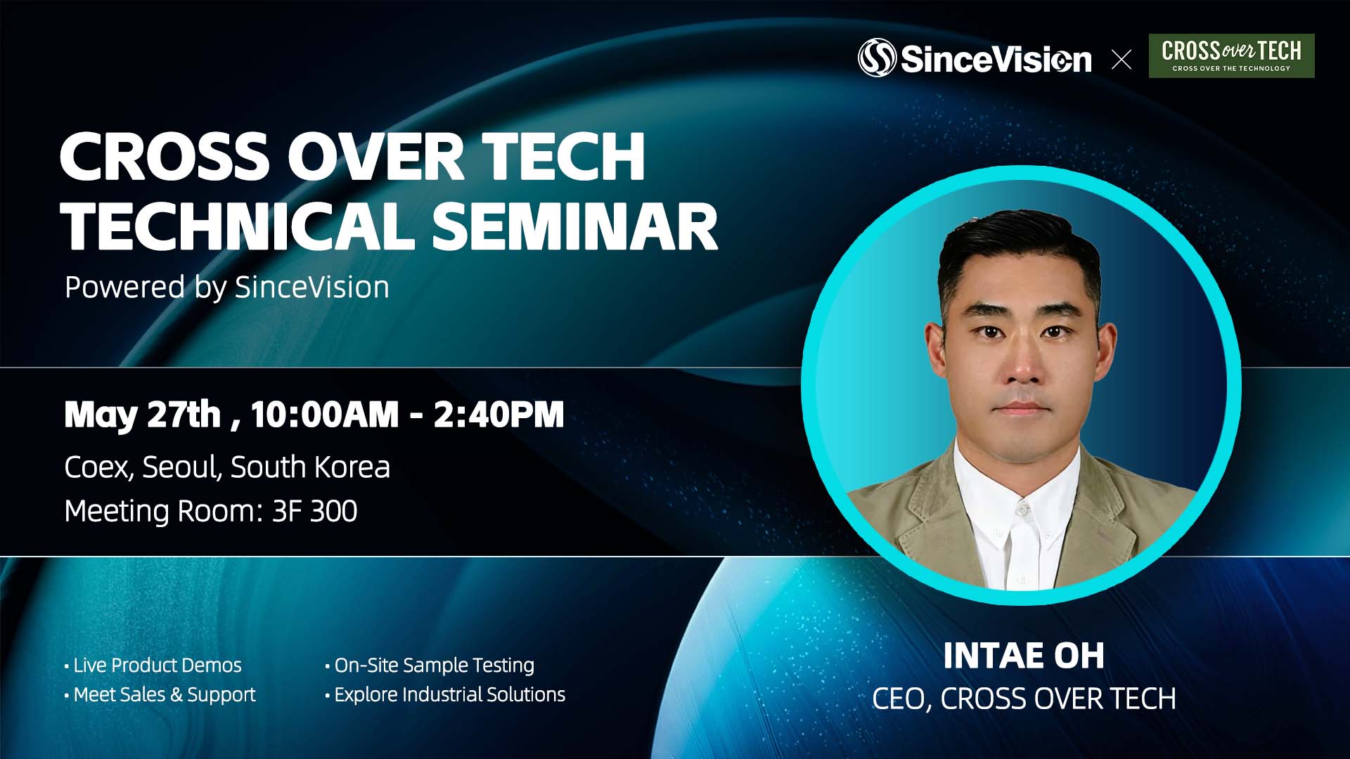 CROSS OVER TECH TECHNICAL SEMINAR 2026: Explore 3D Laser Profiler Applications with SinceVision