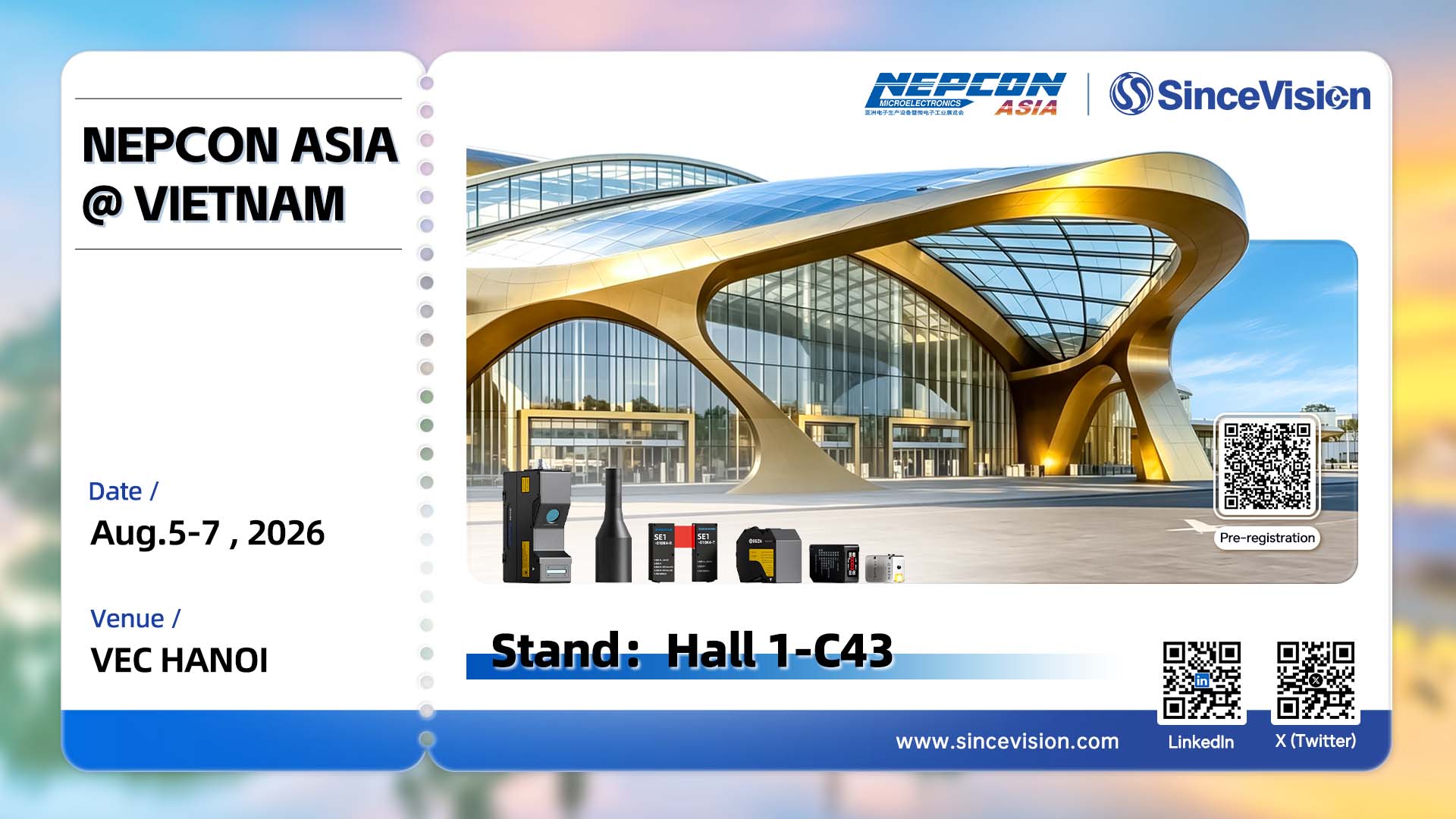 3D Inspection for Electronics Manufacturing in NEPCON ASIA at Vietnam 2026 | Join SinceVision Booth