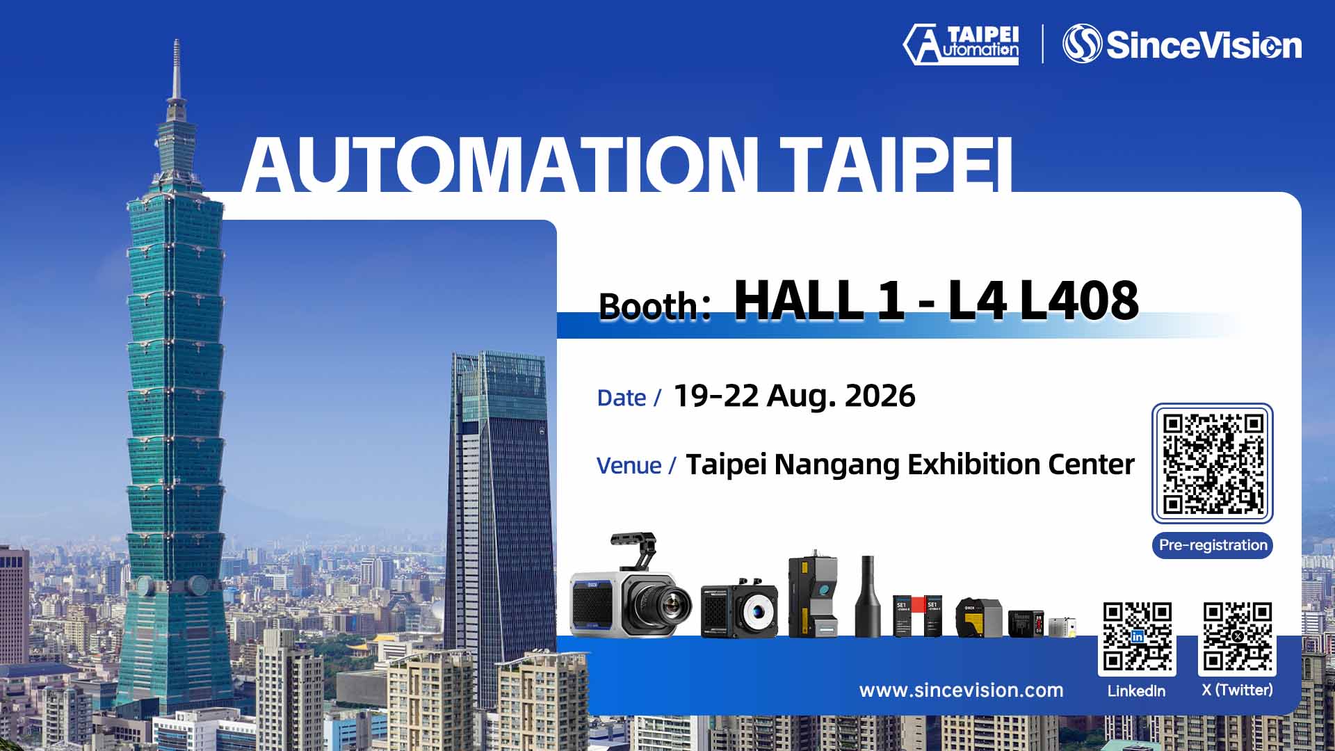 Join SinceVision at Automation Taipei 2026