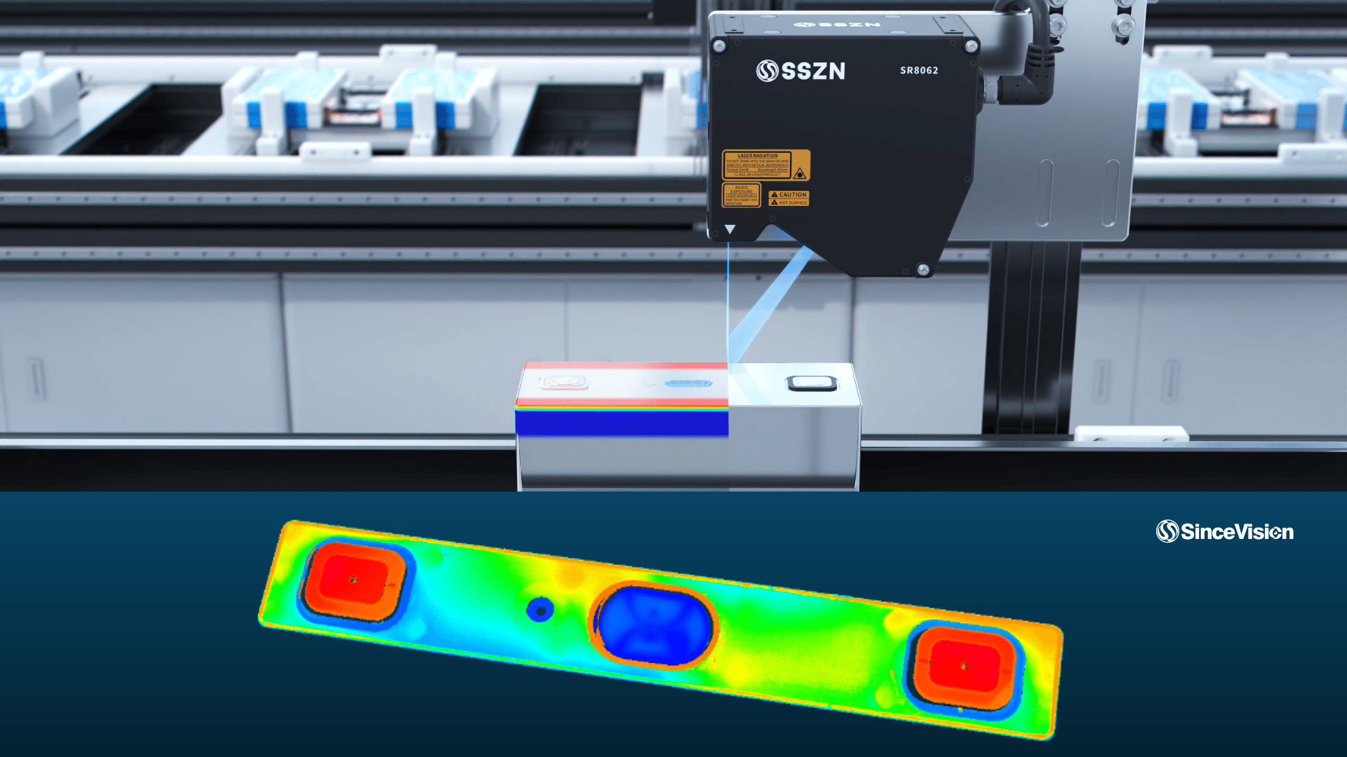 3D Laser Profiler for Lithium-Ion Battery Top Cover Bonding Height Measurement