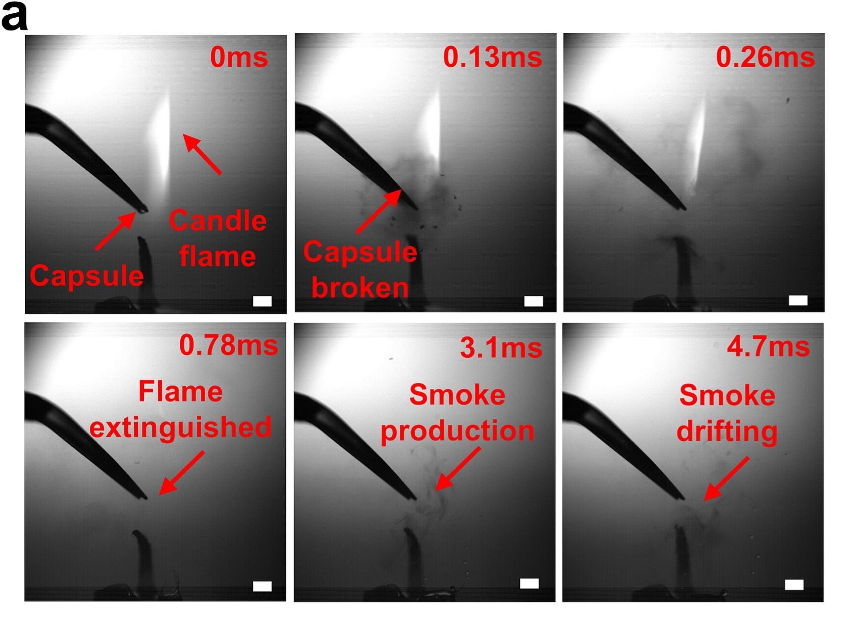 SinceVision High-Speed Camera Captures the Millisecond-Scale Thermal Rupture Process of Microcapsules: From Transient Imaging to Analysis of Fire Extinguishing Mechanisms