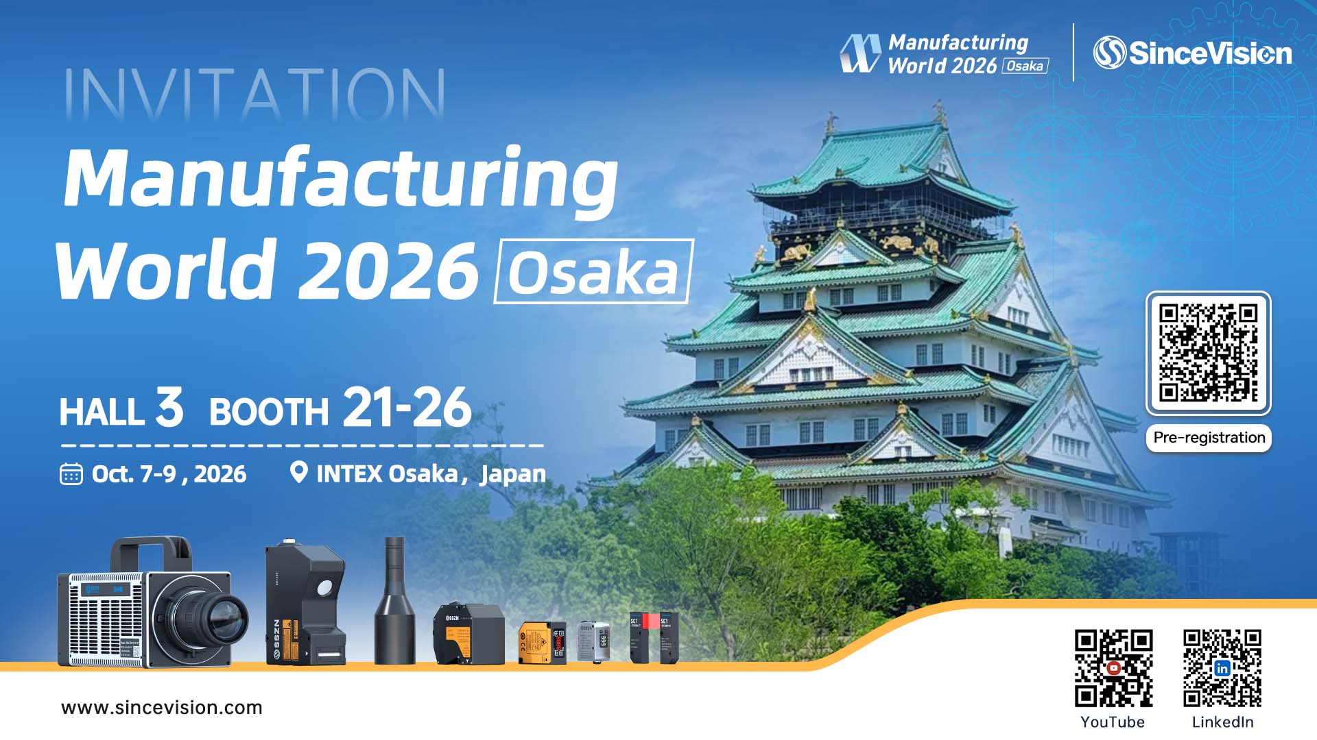 High Precision 3D Laser Profilers for Physical AI: SinceVision at Manufacturing World Osaka 2026