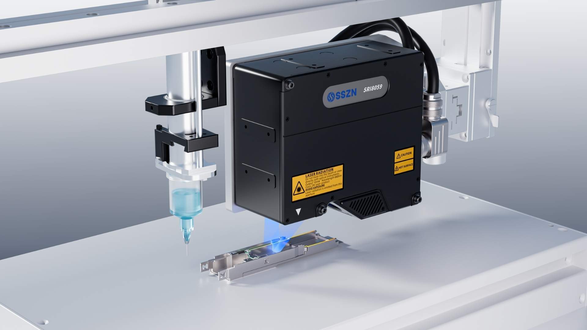 Dispensing Guidance for Optical Module Housings in AI Servers