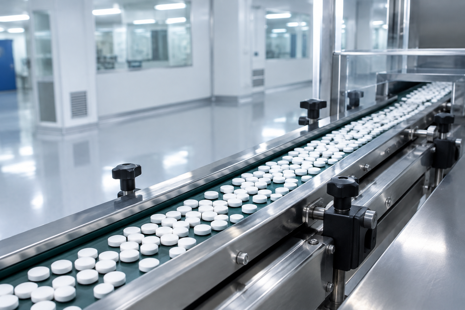 Inline Tablet Thickness Measurement in Pharmaceutical Manufacturing Using Laser Displacement Sensors