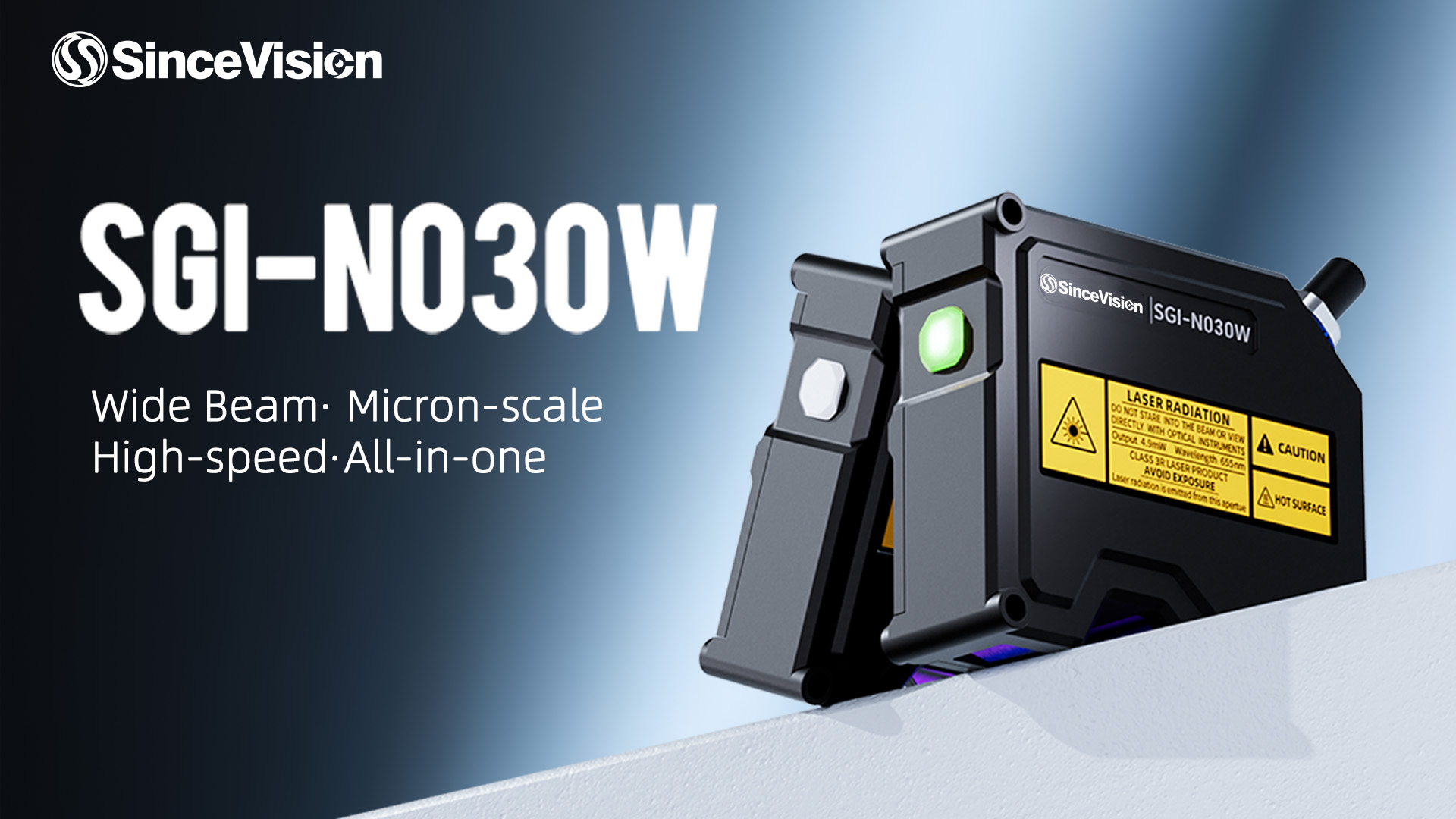 SinceVision Launches SGI-N030W Wide-Spot Laser Displacement Sensor for Micrometer Precision Metrology